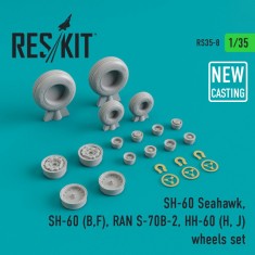 1/35 SH-60 B/F Seahawk RAN S-70B-2, HH-60 H/J Wheels for Academy/Italeri/KittyHawk