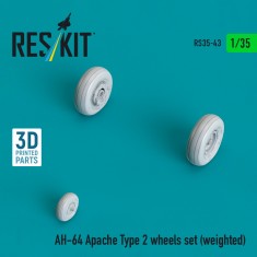 1/35 AH-64 Apache Type 2 Weighted Wheel Set