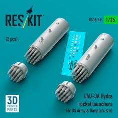 1/35 US Army/Navy Lau-3A Hydra Rocket Launchers (A/C & H) (2pcs)