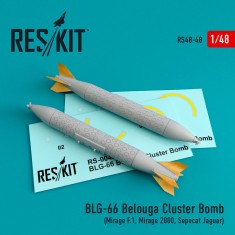 1/48 BLG-66 Belouga Cluster Bomb (2pcs) for Mirage F.1/Mirage 2000/Sepecat Jaguar