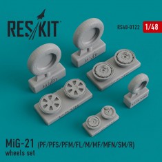 1/48 MiG-21 PF/PFS/PFM/FL/M/MF/MFN/SM/R Wheels set for Trumpeter/Eduard/Academy/Revell/KP