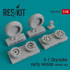 1/48 A-1 Skyraider Early Version Wheels set for Hasegawa/Tamiya/Revell kits