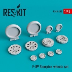 1/48 Northrop F-89 Scorpion Wheels set for Revell kits