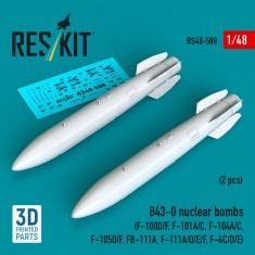 1/48 B43-0 Nuclear Bombs (2pcs) for F-100D/F/F-101A/C/F-104A/C/F-105D/F