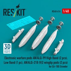 1/48 EA-18G Growler AN/ALQ-99 and AN/ALQ-218(V)2 EW Pods
