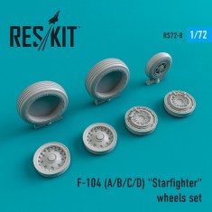 1/72 Lockheed F-104 (A/B/C/D) "Starfighter" Wheels for Italeri/Revell kits