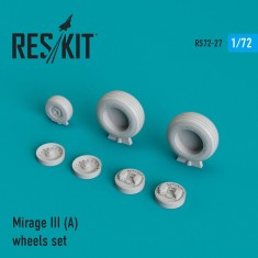 1/72 Dassault Mirage III (A) Wheels for Heller kits