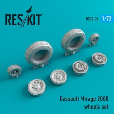 1/72 Dassault Mirage 2000 Wheels for Italeri/Heller/Revell/Tamiya kits
