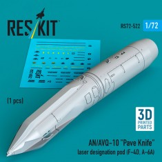 1/72 AN/AVQ-10 Pave Knife Laser Designation Pod (1pc) for F-4D/A-6A