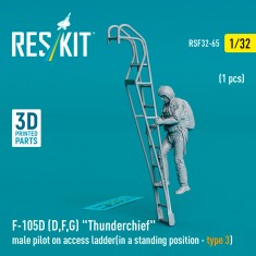 1/32 F-105 (D,F,G) Thunderchief Male Pilot On Access Ladder Type 3