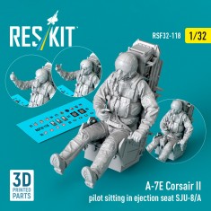 1/32 A-7E Corsair II Pilot in SJU-8/A Ejection Seat Figure