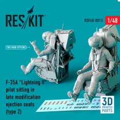 1/48 F-35A Lightning II Pilot Sitting in Late modification Ejection Seats type 2