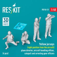 1/48 USN Carrier Air Operations 'Yellow Jersey' (Right position from aircraft) 4 Figures