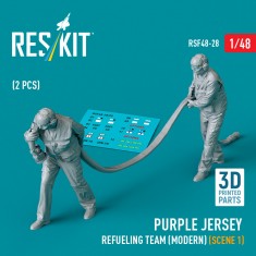 1/48 Modern Purple Jersey Refueling Team Scene #1 (2 figures)