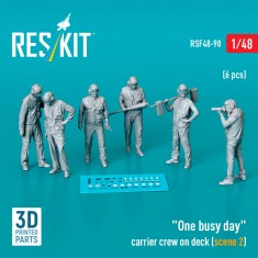1/48 One Busy Day Carrier Crew on Deck Scene #2 (6pcs)