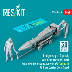 1/48 US Navy Red Jerseys with AIM-54C Phoenix Scene #1 for F-14B/D (2pcs)
