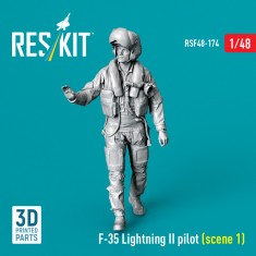 1/48 F-35 Lightning II Pilot Figure Scene #1