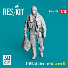 1/48 F-35 Lightning II Pilot Figure Scene #2