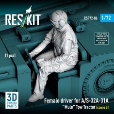 1/72 Female Driver for A/S-32A-31A Mule Tow Tractor (scene 2)