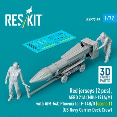 1/72 US Navy Red Jerseys with AIM-54C Phoenix Scene #1 for F-14B/D (2pcs)