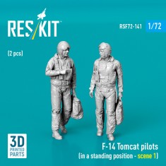 1/72 F-14 Tomcat Pilots Standing Figures Scene #1 (2pcs)