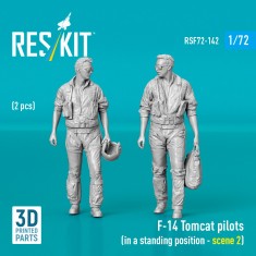 1/72 F-14 Tomcat Pilots Standing Figures Scene #2 (2pcs)