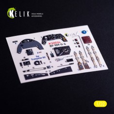 1/32 BF-109 G-6 Interior 3D Decals for Trumpeter kit