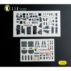 1/32 F-14A Interior 3D Decals for Tamiya kit
