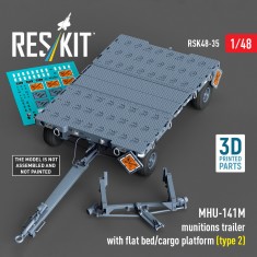 1/48 MHU-141M Munitions Trailer with Flat Bed/Cargo Platform (Type 2)