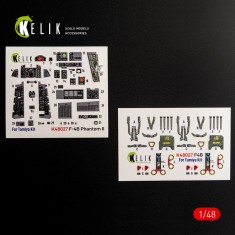 1/48 McDonnell Douglas F-4B Phantom II Interior 3D Decals for Tamiya kit