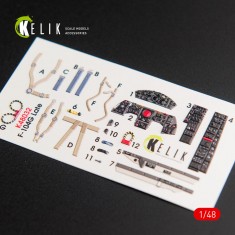 1/48 Lockheed F-104G Starfighter Late Type Interior 3D Decals for Hasegawa Kit