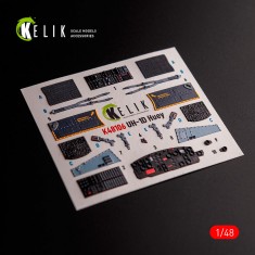 1/48 UH-1D Huey Interior 3D Decals for Zimi Model/KittyHawk kit