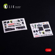 1/48 F-16CJ Fighting Falcon Interior 3D Decals for Hasegawa kit