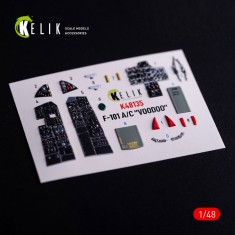 1/48 F-101A/C VooDoo Interior 3D Decals for Zimi Model/KittyHawk kit