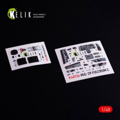 1/48 Mikoyan MiG-29C (9-13) Fulcrum Interior 3D Decals for GWH