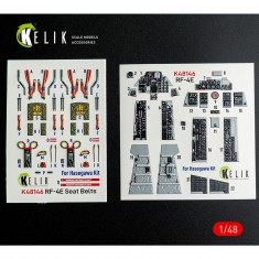 1/48 RF-4E Interior 3D Decals for Hasegawa kit