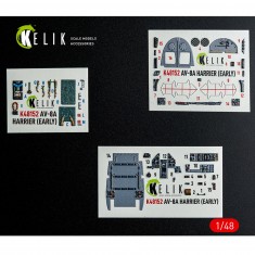 1/48 AV-8A HARRIER (Early) Interior 3D Decals for Kinetic kit