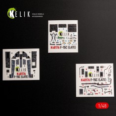 1/48 F-15C Eagle Late Interior 3D Decal Set for Hasegawa Kit