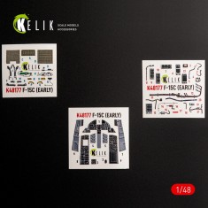 1/48 F-15C Eagle Early Interior 3D Decal Set for Hasegawa Kit
