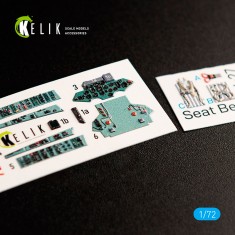1/72 SU-27 Interior Details on 3D Decals for Trumpeter kit
