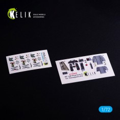 1/72 RF-4B Interior 3D Decals for Hasegawa kit