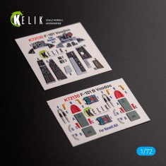 1/72 F-101 Voodoo Interior 3D Decals for Revell kit