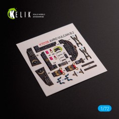 1/72 AVRO VULCAN B.2 Front Cockpit Interior 3D Decals for Airfix kit