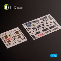 1/72 F-14B Tomcat Interior 3D Decals for Great Wall Hobby kit
