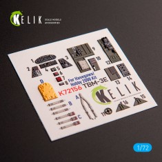 1/72 TBM-3E Avenger Interior 3D Decals for Hobby 2000/Hasegawa kit