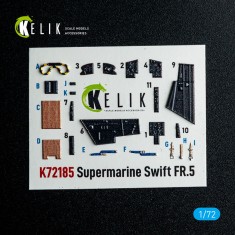1/72 Supermarine Swift FR.5 Interior 3D Decals for AirFix kit