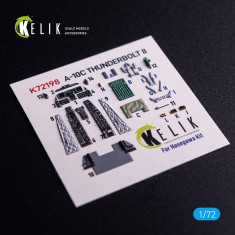 1/72 A-10C Thunderbolt II Interior 3D Decals for Hasegawa kit