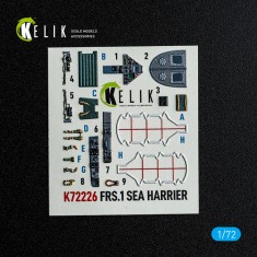 1/72 FRS.1 SEA Harrier Interior 3D Decals for Italeri kit