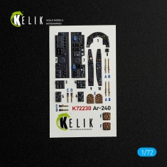 1/72 Ar-240 Interior 3D Decals for Revell kit