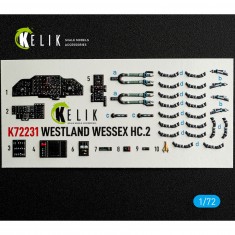 1/72 Westland Wessex HC.2 Interior 3D Decals for Airfix Kit